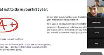 Dr. Interested Webinar Series: Inside Biomedical Science — First Year of University