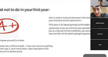 Dr. Interested Webinar Series: Inside Biomedical Science — First Year of University