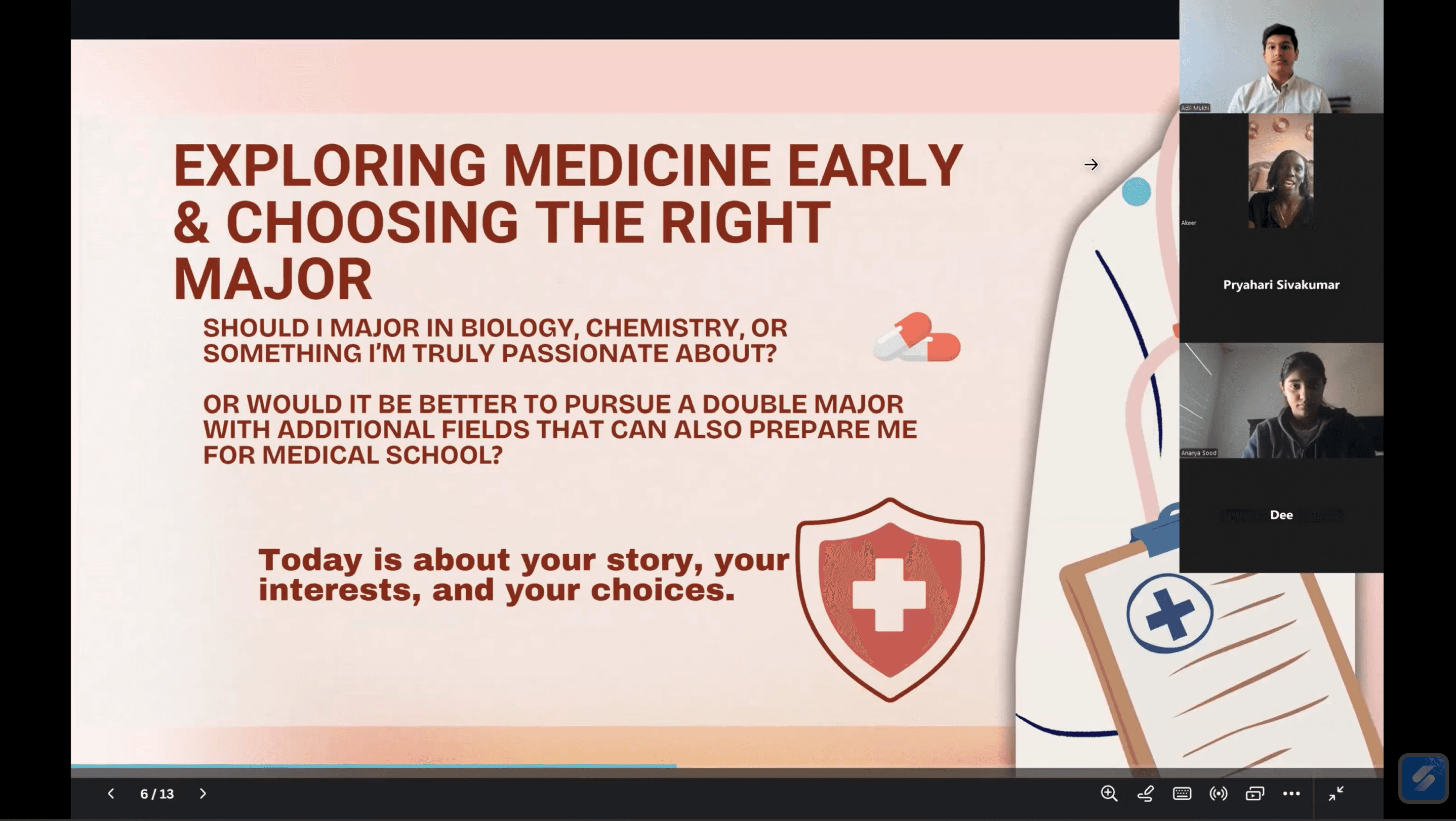 Dr Interested Webinar Series: #1 Exploring Medicine Early & Choosing the Right Major for You