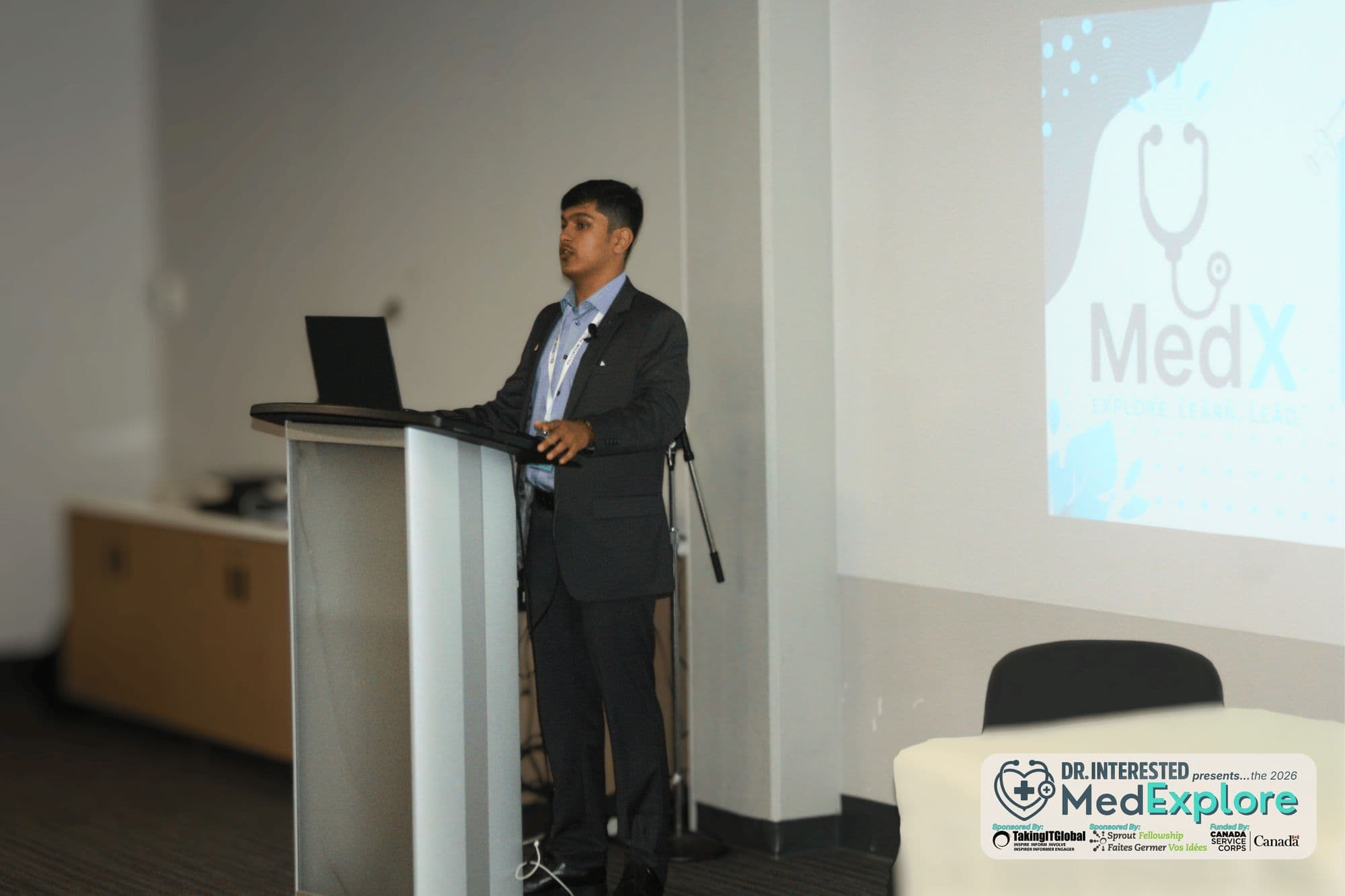What is Dr. Interested — Dr. Interested MedExplore 2026 Conference (MedX 2026) — University of Toronto Mississauga, Davis Building — Sunday, August 16, 2026 (photo 1 of 6)