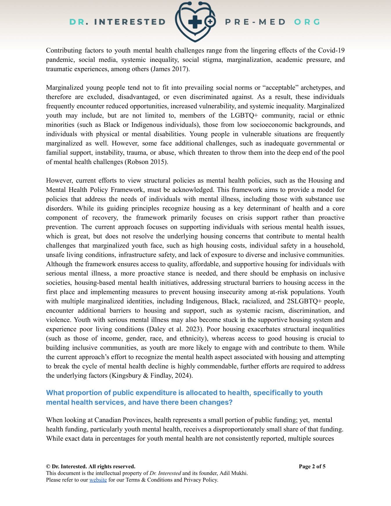 Written Work — page 2 of 5, official OHCHR submission by Dr. Interested