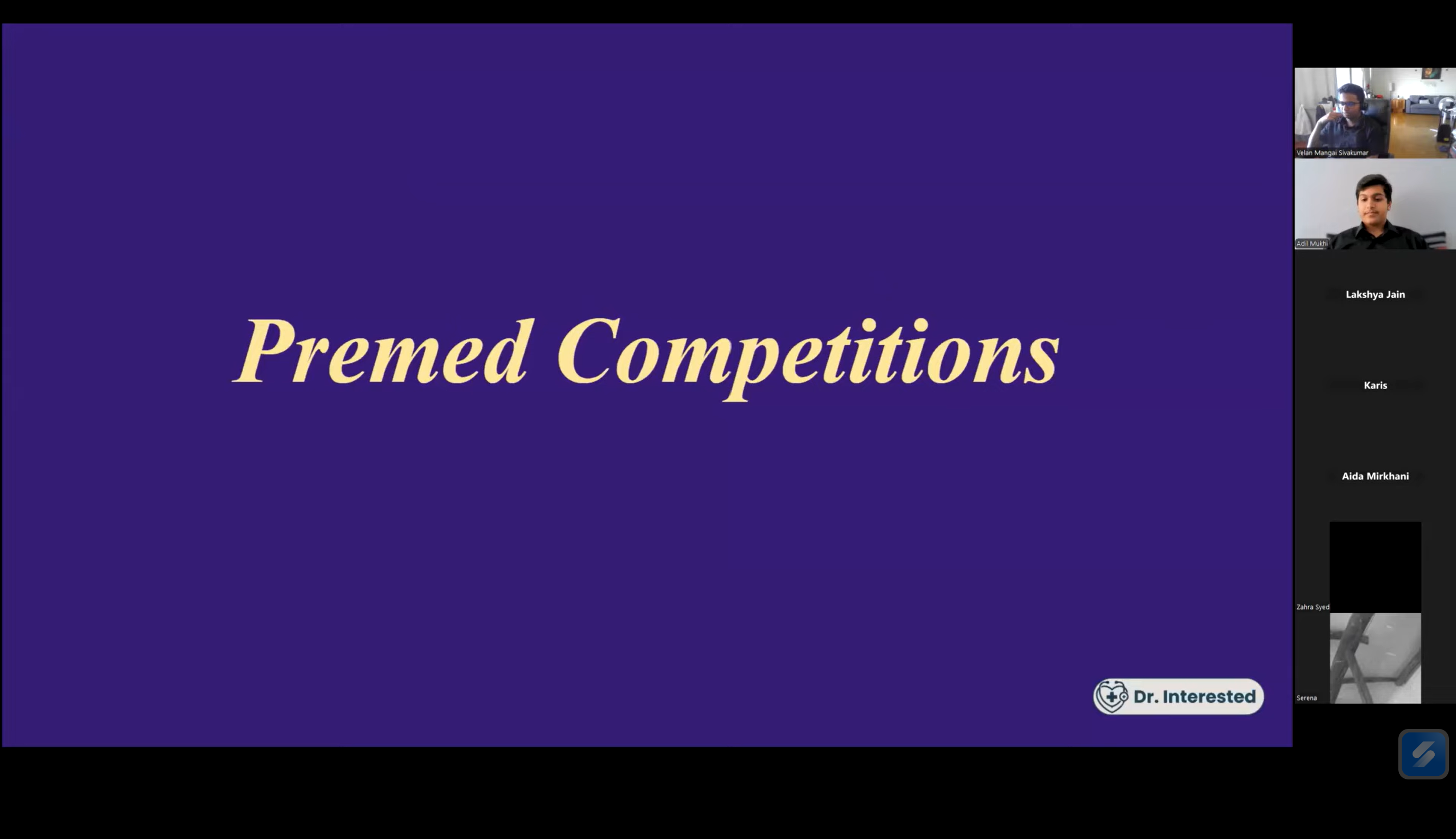 Dr. Interested Webinar Series: #3 Premed Competitions — How to Find, Prepare, and Excel